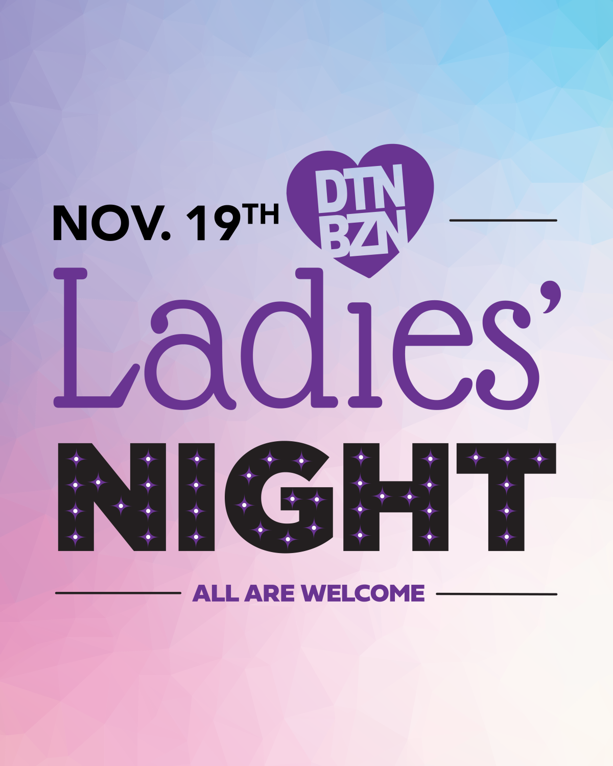 Ladies nights 2026 Instagram 1