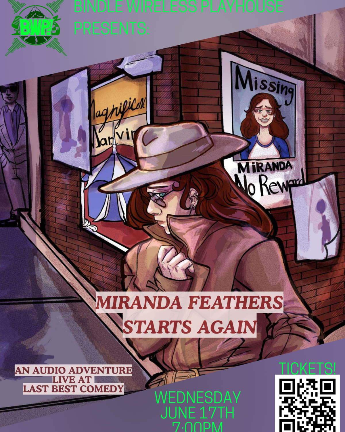 Miranda Feathers Poster