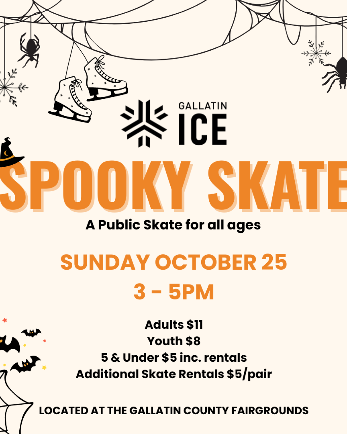 Spooky Skate Square Graphic