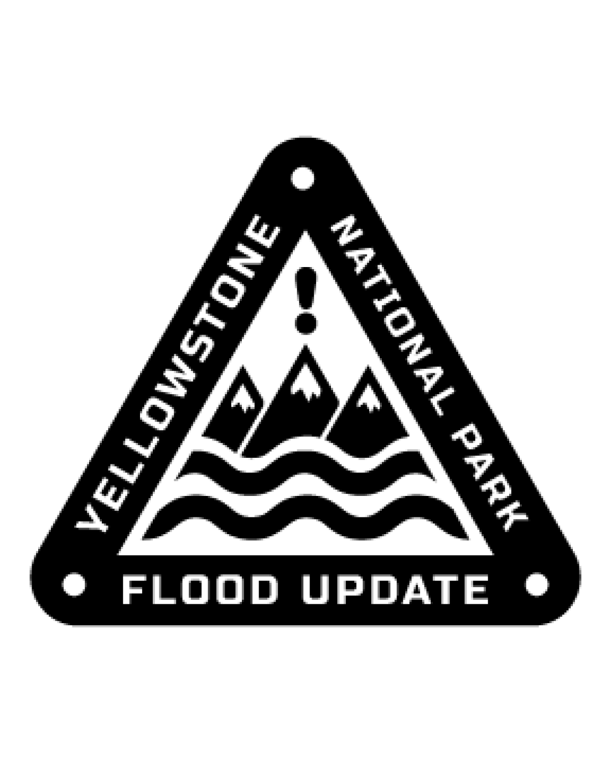 Yellowstone Flood BW Knockout