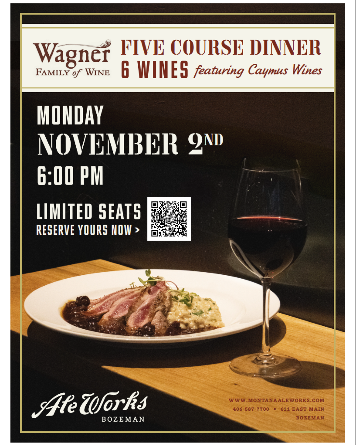 Ale works dinner
